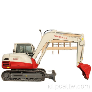 Mini compact menggunakan excavator